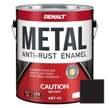 Эмаль универсальная Denalt Metall Anti-Rust Enamel 2 in1 Liquid High Closs Plastic Art-01 Жидкий пластик глянцевая черная 3,78 л