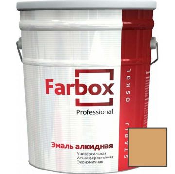 Эмаль универсальная алкидная Farbox Professional глянцевая бежевая 20 кг
