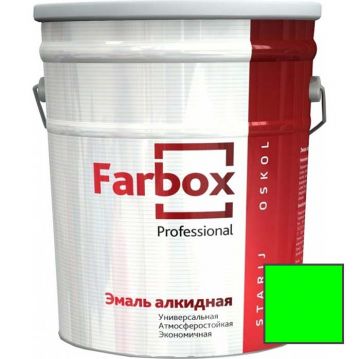 Эмаль универсальная алкидная Farbox Professional глянцевая зеленая 20 кг