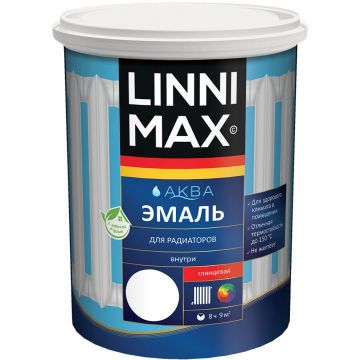 Эмаль акриловая Linnimax Аква для радиаторов 0,9 л