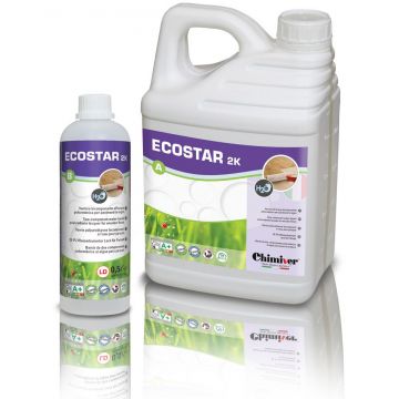 Лак Chimiver (Химивер) для деревянного или грунтованного пола Ecostar 2K (4,5+0,5) 5 кг