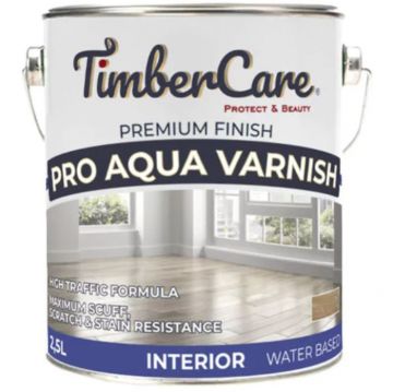 Лак TimberCare профессиональный на водной основе Pro Aqua Varnish полуглянцевый/semi-gloss прозрачный (350075) 2,5 л