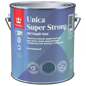 Лак яхтный Tikkurila Unica Super Strong EP 60 полуглянцевый 9 л