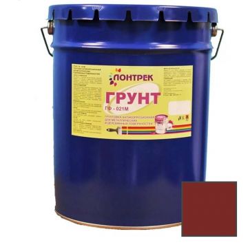 Грунт Лонтрек ГФ-021 антикоррозийный красно-коричневый 20 кг
