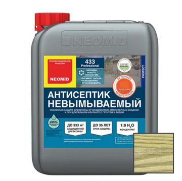 Антисептик невымываемый усилиный Neomid Professional Protec Eco 433 Professional зеленый 5 кг