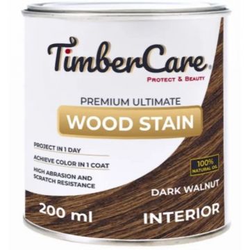 Масло тонирующее высокой прочности для дерева TimberCare Premium Ultimate Wood Stain матовый Темный орех/Dark Walnut (350027) 0,2 л