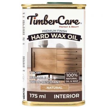 Масло защитное с твердым воском TimberCare Premium Finish Hard Wax Oil полуматовый Натуральный/Natural (350100) 0,175 л