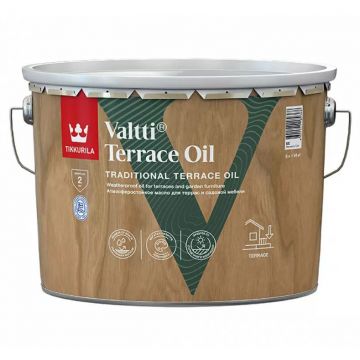 Масло для дерева Tikkurila/Tikkivala (Тиккурила/Тиккивала) Valtti Terrace Oil EC 9 л