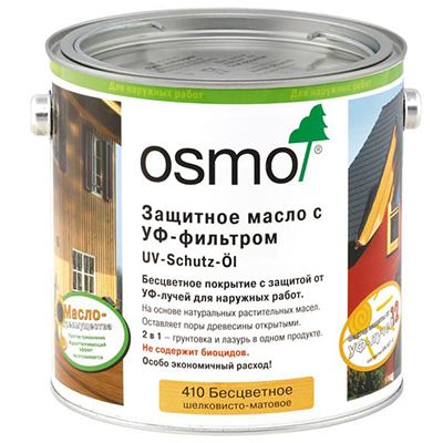 Масло защитное с УФ-фильтром Osmo UV-Schultz-Ol бесцветное (410) 0,125 л Масло защитное с УФ-фильтром Osmo UV-Schultz-Ol бесцветное (410) 0,125 л
