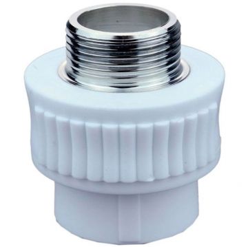 Муфта Vieir (Виеир) полипропиленовая комбинированная 50 мм х 1 1/2 нар (VER507SM)