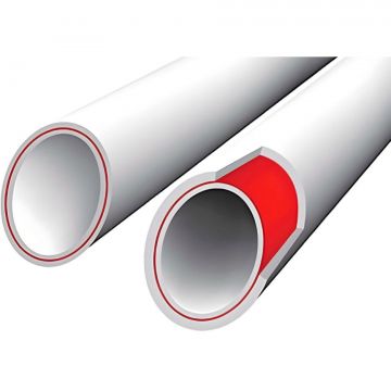 Труба Vieir (Виеир) полипропиленовая стекловолокно 40 х 6,7 мм PN 25, м.п. (в штанге 4 м) (VRFB40-4)