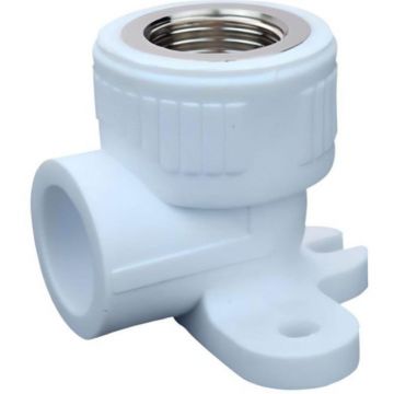 Уголок Vieir (Виеир) полипропиленовый комбинированный с креплением 25 мм х 1/2 Г (VER253LFC)