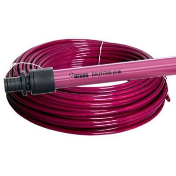 Труба Rehau (Рехау) Rautitan PINK для отопления 25х3,5 мм (13360621050) бухта 50 м