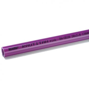 Труба Rehau (Рехау) Rautitan PINK для отопления 25х3,5 мм (13360621050) бухта 50 м