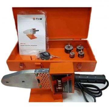 Паяльник Tim (Тим) для ППР труб и фитингов 4 шт. насадки (20-40) 800 Вт (WM-10C)