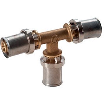 Тройник Giacomini (Джакомини) RM151, 20 x 2, 20 x 2, 16 x 2, латунь, для труб Giacotherm, Giacoflex многослойных и полибутиленовых RM151Y065