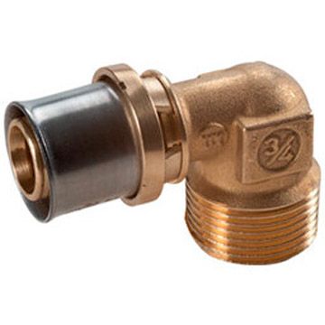 Угольник Giacomini (Джакомини) RM127, 90, Н, 3/4″, 20 x 2, латунь, для труб Giacotherm, Giacoflex и многослойных RM127Y047