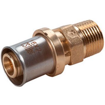 Переходник Giacomini (Джакомини) RM107, Н, 3/4″, 16 x 2, латунь, для труб Giacotherm, Giacoflex, многослойных и полибутиленовых RM107Y043