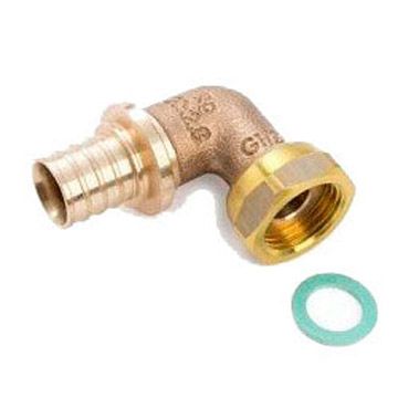 Угольник-переходник Rehau (Рехау) Rautitan, НГ, 16, 1/2″, бронза (RX+) 14563961001