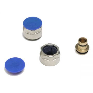 Резьбозажимное соединение Rehau (Рехау) Rautitan, НГ ЕК, 3/4″, 20 x 2,8, латунь, НГ-никелированная, для труб flex/pink 12663621003