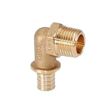 Угольник-переходник Rehau (Рехау) Rautitan, Н, 32, 3/4″, бронза (RX+) 14563511001