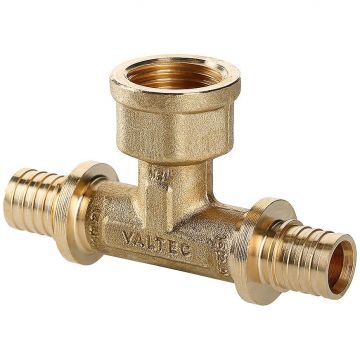 Тройник надвижной Valtec (Вальтек) VTm.432.BG.200420 с переходом на вн.р. 20(2,8) х 1/2 х 20(2,8)