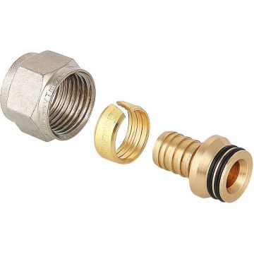 Соединитель коллекторный Valtec VTc.709.N.1604 обжимной для полимерной PEX трубы 16 (2,0)