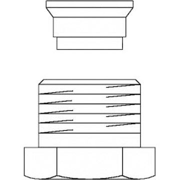 Набор присоединительный со стяжным кольцом, Oventrop (Овентроп) , Ofix CEP, G 3/8″x10 мм, латунь, для внутренней резьбы, для медной трубы 1027151