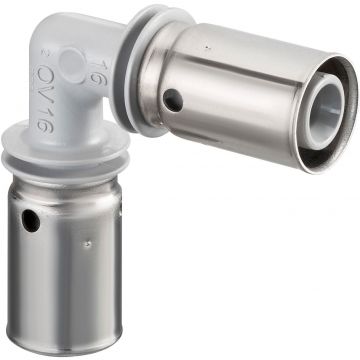 Угольник, Oventrop (Овентроп) , Cofit PDK-HT, PPSU пресс, 16x2.2 x 16x2.2 1552843