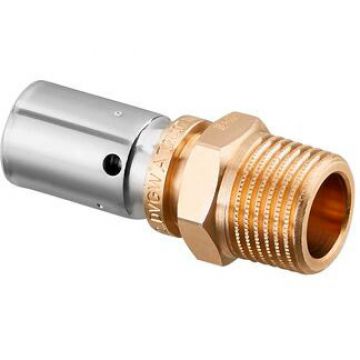 Пресс-концовка , Oventrop (Овентроп) , Cofit PD-HT, 20х2.8 мм х R 3/4″ из латуни 1562046