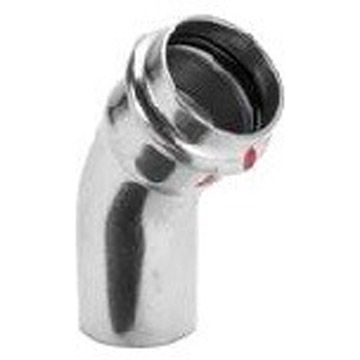 Отвод Viega (Виега) Prestabo 45 с SC-Contur18 мм, оцинкованная сталь, модель 1126.1 558345