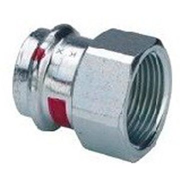 Переход Viega (Виега) Prestabo c SC-Contur 18x3/4″, из оцинкованной стали, с многогранником, с внутренней резьбой, модель 1112 559106