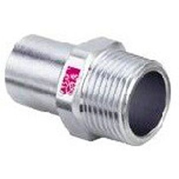 Соединительный элемент Viega (Виега) Prestabo, 18x1/2″, с многогранником, с наружной резьбой, модель 1111.1, нелегированная сталь 642051