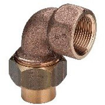 Угловое разъемное соединение под пайку Viega (Виега) бронза, коническое уплотнение, с переходом на резьбу DN 22 х 1″ Вн, модель 94096G 120498