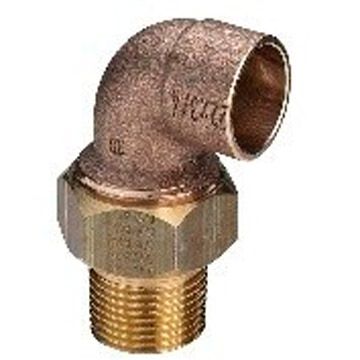 Угловое разъемное соединение под пайку Viega (Виега) бронза, коническое уплотнение, с переходом на резьбу DN 35 х 1 1/4″ Нр, модель 94098G 120061