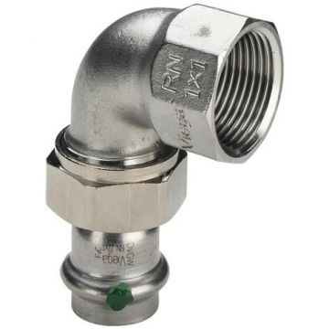 Переходной элемент 90 Viega (Виега) Sanpress inox с SC-Contur с переходом на ВР, 18 x 1/2″, нержавеющая сталь, модель 2355 437305