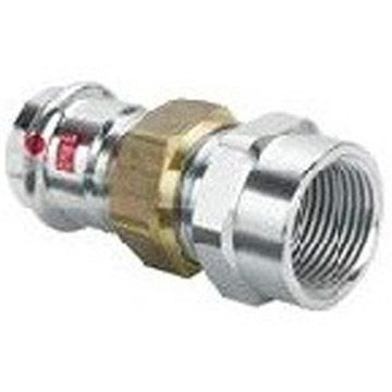 Разъемное соединение Viega (Виега) Prestabo c SC-Contur 15x1/2″, нелегированная сталь, с плоским уплотнением, внутренняя резьба, модель 1162 641849