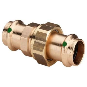 Разъмное соединение Viega (Виега) Sanpress с SC-Contur 15, с плоским уплотнением, бронза, модель 2260 126148