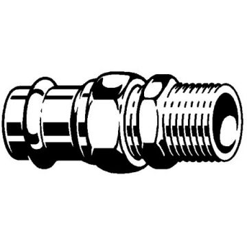 Разъмное соединение Viega (Виега) Sanpress с SC-Contur 18x1/2, с переходом на наружную резьбу, бронза, модель 2265 283360