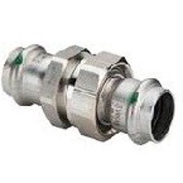 Разьемное соединение Viega (Виега) Sanpress inox с SC-Contur 42 мм, с плоским уплотнением, нержавеющая сталь, модель 2360 437435