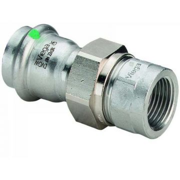 Разьемное соединение Viega (Виега) Sanpress inox с SC-Contur с переходом на ВР, 22 x 1/2″, нержавеющая сталь, модель 2362 437497