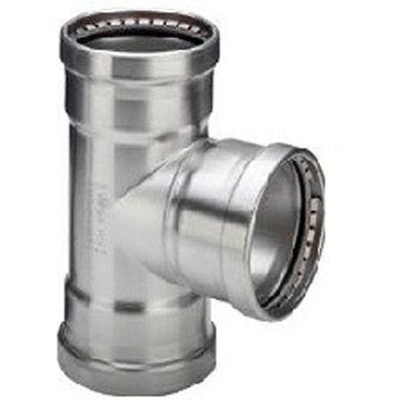 Тройник Viega (Виега) Sanpress Inox XL, нержавеющая сталь, 64,0 х 42,0 х 64,0 мм, модель 2318XL 578046