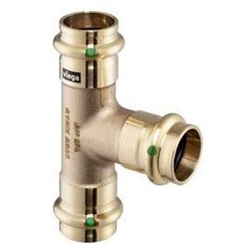 Тройник Viega (Виега) Sanpress бронза, с внутренней резьбой, 22 х 22 х 22 мм, модель 2218 109257