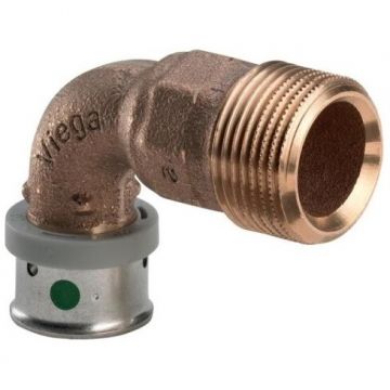 Пресс-угольник Viega (Виега) Pexfit Pro Viega 20x3/4″, наружная резьба, бронза, модель 4714 607753