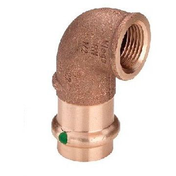 Угловой переход BP 90 Viega (Виега) Sanpress с SC-Contur 28x3/4, бронза, модель 2214.2 446611