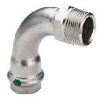 Угловой переход НP 90 Viega (Виега) Sanpress Inox, c SC-Contur 22 x 3/4″, нержавеющая сталь, модель 2314 436926