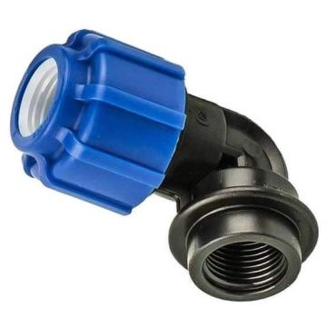 Угольник ПНД переходной с внутренней резьбой Политэк (Politek) ТПК-АКВА 3/4 х 32 мм (50023234)