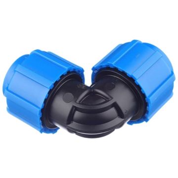 Угольник ПНД равнопроходный с внутренней резьбой Политэк (Politek) ТПК-АКВА 32 мм х 90° (50040032)