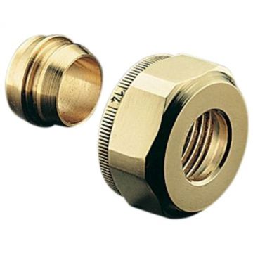 Резьбозажимное соединение Oventrop (Овентроп) Ofix CEP 3/8 x 18 мм со стяжным кольцом для ВР (1027477)