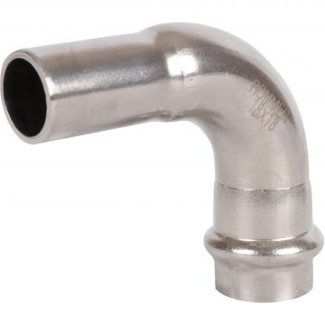 Угольник однораструбный Rommer (Роммер) 90° ВПр-НПр, 42, из нержавеющей стали прессовой (RSS-0002-000042)